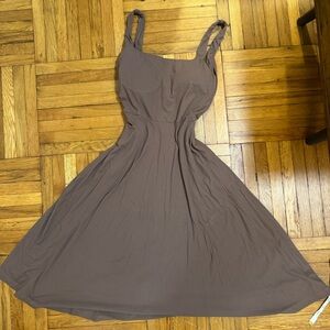 OGL Chocolate Brown Midi Dress